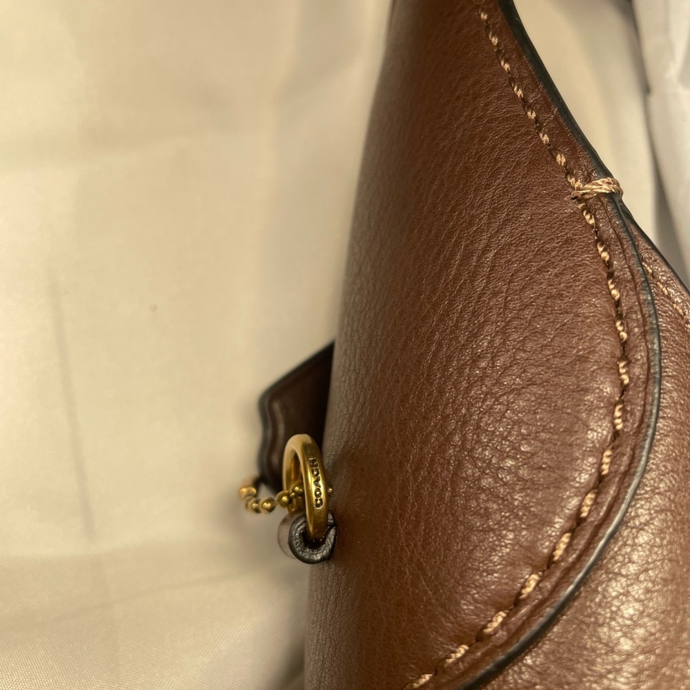 Coach Rich Brown Leather Tote - Picture 8 of 14
